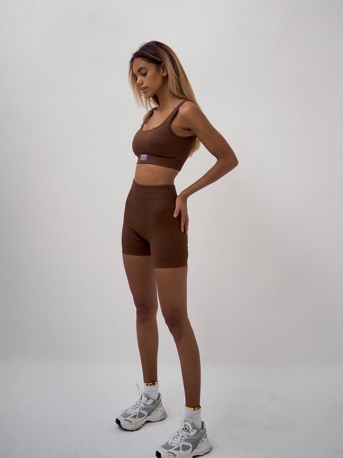 MOCHA BIKE SHORTS