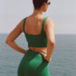 GREEN BIKE SHORTS